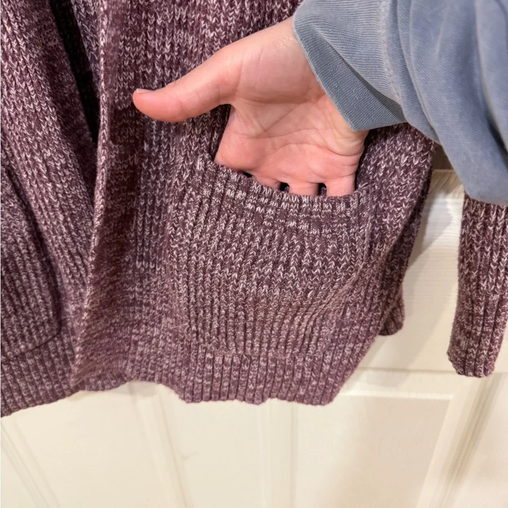 a new day Women's Maroon Open-Front Cardigan - Picture 2 of 3